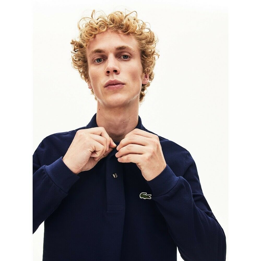 Lacoste L1312-166 Pique 'Polo Long Sleeve BLUE navy – TROVISO1883