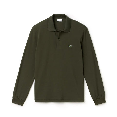 Lacoste L1312-W14 Polo Pique' LS MILITARY Green