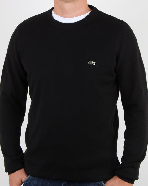 Lacoste AH0481-ASY Pullover Girocollo 100%Lana BLU navy