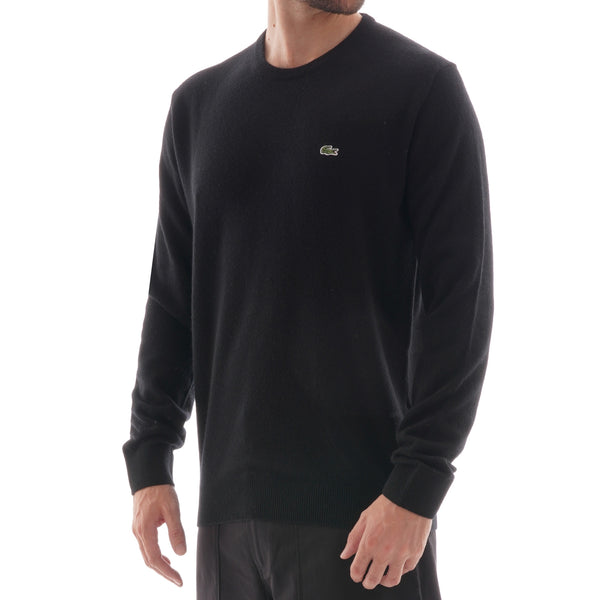 Lacoste AH0481-ASY Pullover Girocollo 100%Lana BLU navy