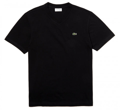 Lacoste TH7419-031 T-Shirt Manica Corta V Sport Cotone BLACK nero