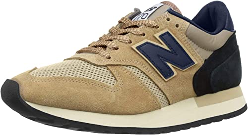 NEW BALANCE M770SBN Sneakers Made In England Navy Mid Brown