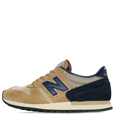 NEW BALANCE M770SBN Sneakers Made In England Navy Mid Brown