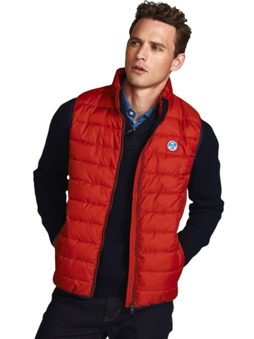 North Sails 602932-230 Skye Vest Smanicato Uomo RED