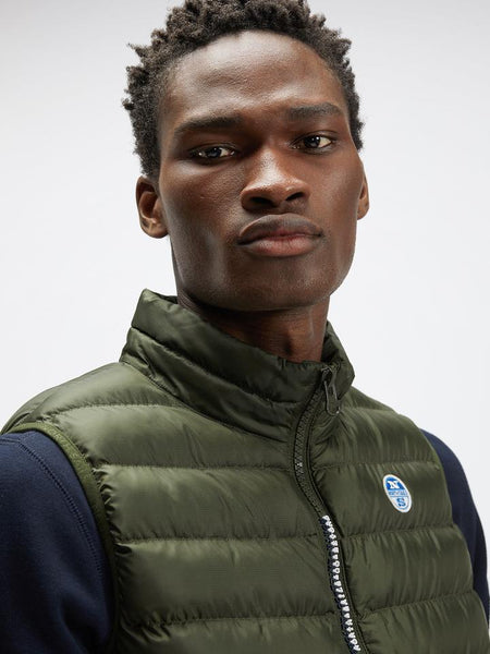 North Sails 603131-437 Skye Vest Sleeveless Man FOREST NIGHT GREEN
