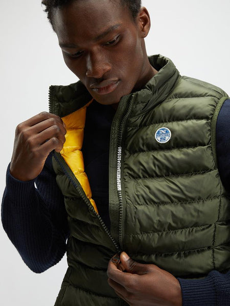North Sails 603131-437 Skye Vest Sleeveless Man FOREST NIGHT GREEN