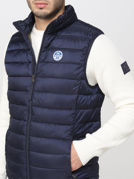 North Sails 603131-0802 Skye Vest Smanicato Uomo NAVY BLU