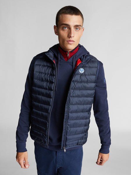 North Sails 603131-0802 Skye Vest Smanicato Uomo NAVY BLU