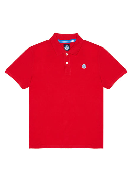 North Sails 692240-230 Cotton Pique' Polo SS RED
