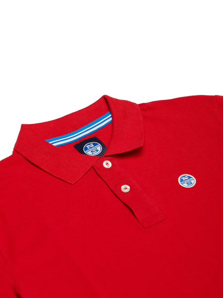 North Sails 692240-230 Cotton Pique' Polo SS RED