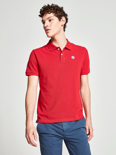 North Sails 692240-230 Cotton Pique' Polo SS RED