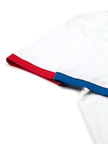 North Sails 692245-101 Contrast Pique' Polo Manica Corta WHITE