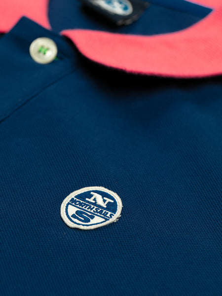 North Sails 692245-790 Contrast Pique' Polo SS ROYAL Blue