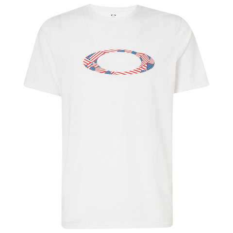 Oakley 457886-100 Ellipse USA Pattern T-Shirt WHITE