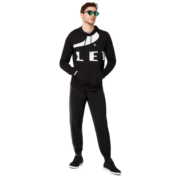 Oakley 472589-02E Big Logo Ellipse Hoodie Men's Sweatshirt BLACK