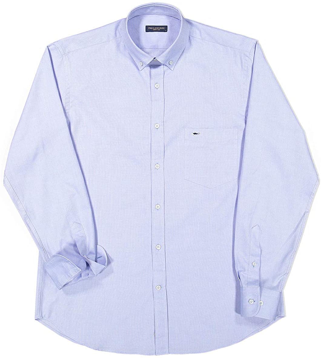 PAUL & SHARK COP3000-014 Camicia Celeste Oxford Shirt Button Down ...