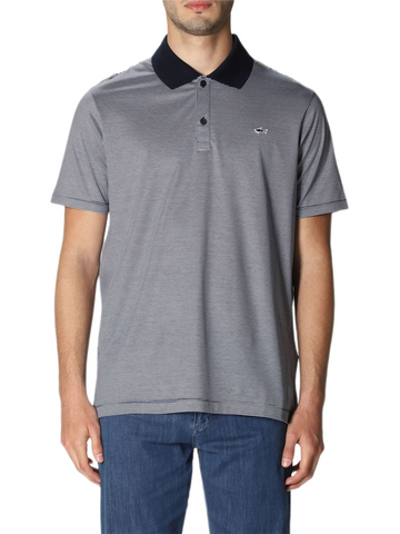 Paul &amp; Shark 21411211-125 Polo Narrow Stripe BLUE Logo