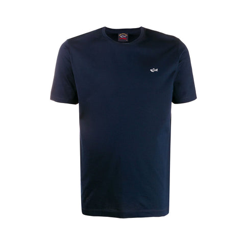 Paul &amp; Shark COP1092-013 T-Shirt Logo Crewneck Short Sleeve Navy BLUE