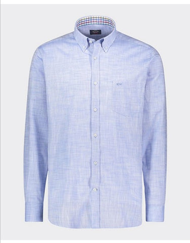 Paul &amp; Shark 21413106-006 Button Down Cotton Shirt LS
