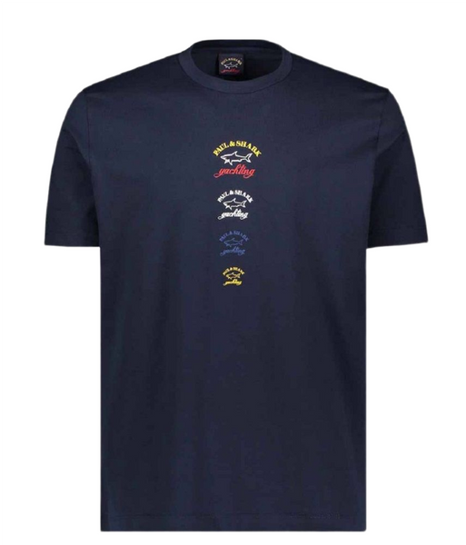 Paul & Shark 22411005-013 Logo T-Shirt Manica Corta BLU NAVY
