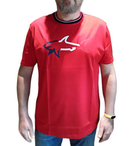 Paul &amp; Shark 22411054-577 The Big Shark T-Shirt RED