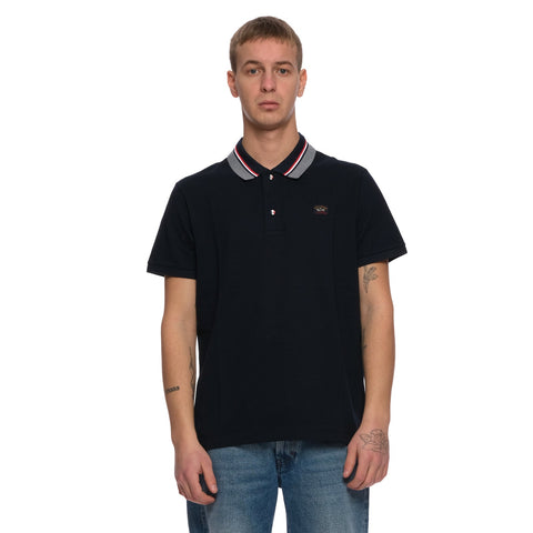 Paul &amp; Shark 22411207-013 Polo Short Sleeve Contrast Flag NAVY BLUE