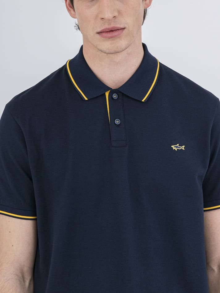 Tシャツ・カットソー Paul & Shark SS24 POLO (24411242 013) Paul And Shark Logo Polo T Shirt Blue | Mainline Menswear