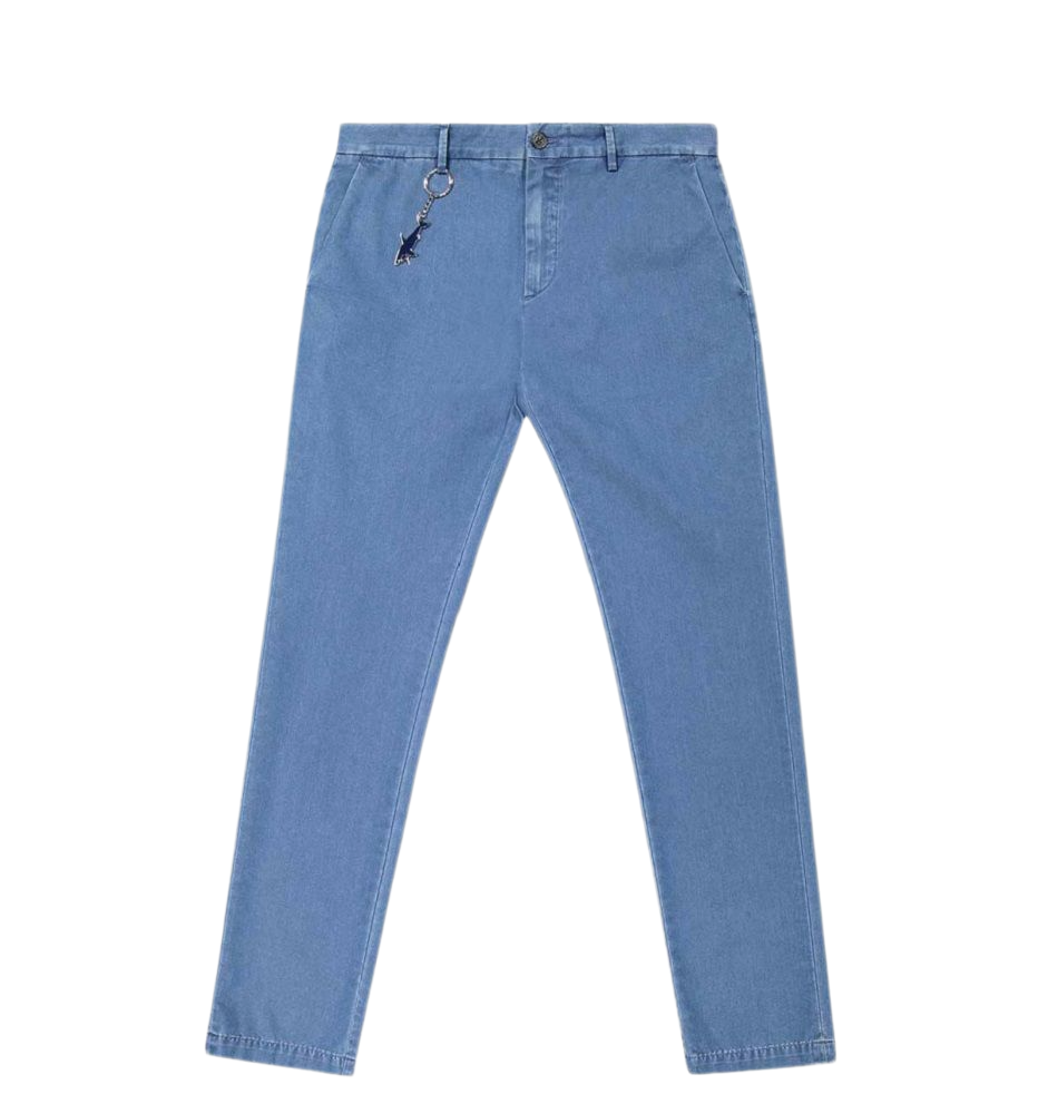 Paul & Shark 22414120 Summer Denim Pantalone In organic denim cotton Uomo