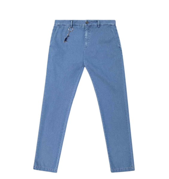 Paul &amp; Shark 22414120 Summer Denim Trousers In organic denim cotton Men