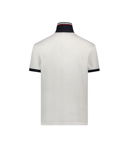 Paul &amp; Shark 23411213-010 Polo Piquet Big Shark Logo WHITE Italy Limited Edition