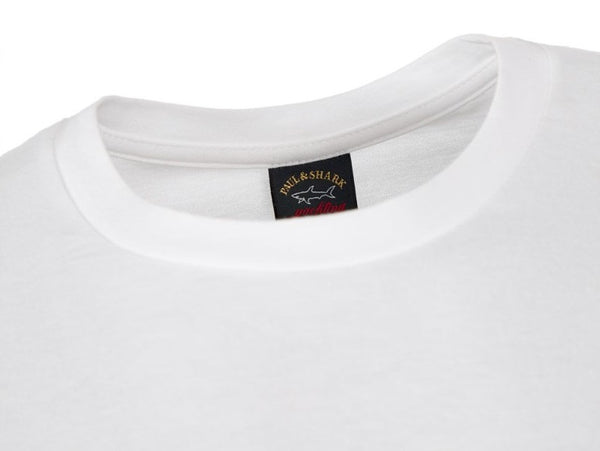 Paul &amp; Shark COP1002-010T-Shirt Logo Crewneck Short Sleeve WHITE