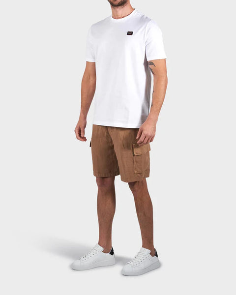 Paul &amp; Shark COP1002-010T-Shirt Logo Crewneck Short Sleeve WHITE