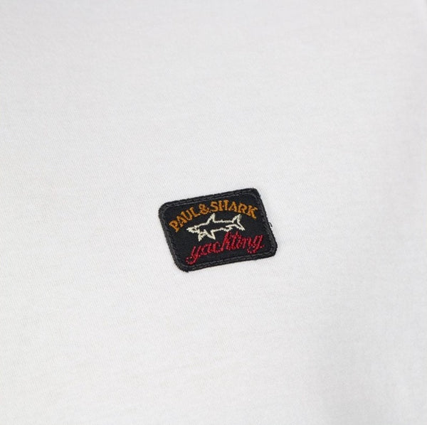 Paul &amp; Shark COP1002-010T-Shirt Logo Crewneck Short Sleeve WHITE