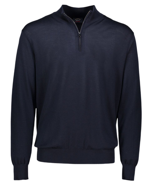 Paul Shark COP1049 050 Pullover Half Zip Merino Extrafine BLU TROVISO1883