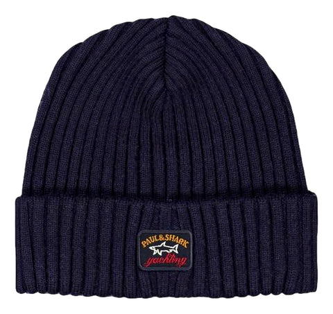 Paul &amp; Shark COP1051-050 Water Repellent English Ribbed Cap NAVY BLUE