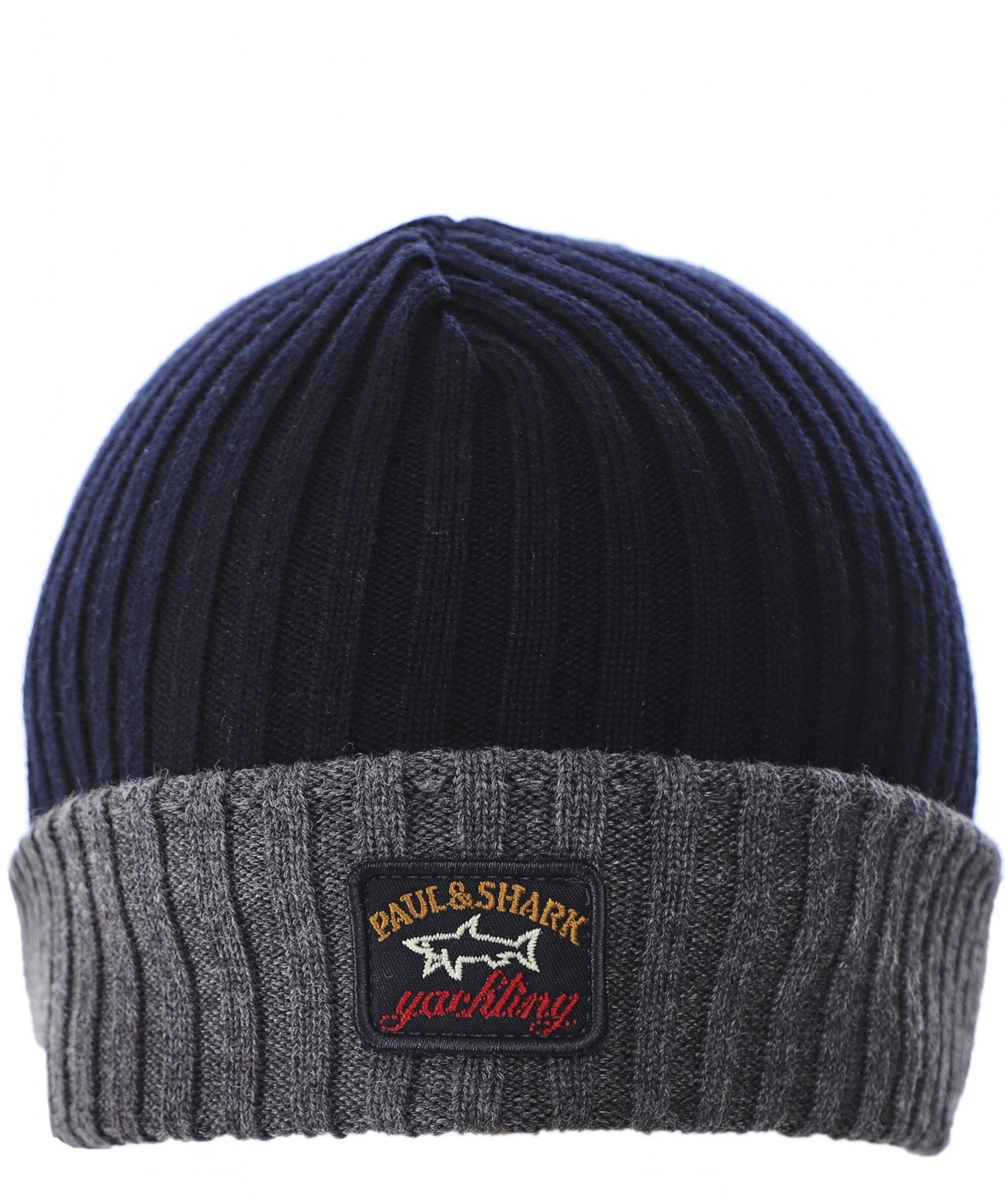Paul & Shark COP1054-413 Berretto a Costa Inglese Bicolore Idrorepellente BLU GREY