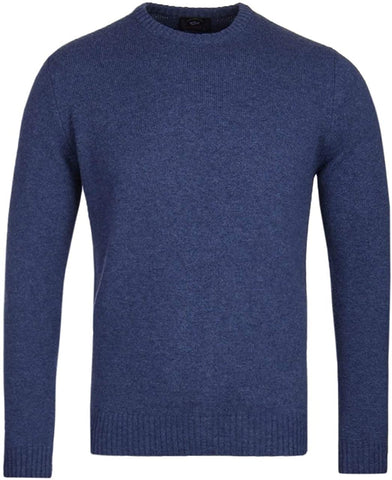 Paul &amp; Shark COP1061-740 Shetland Royal Blue Crew Neck Pullover