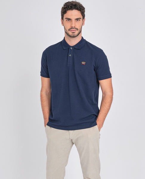 Paul & Shark COP1070-13 Polo Manica Corta Piquet Cotone BLU NAVY