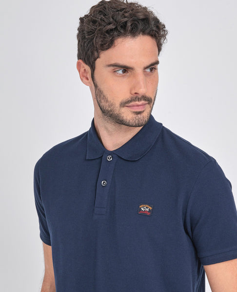 Paul & Shark COP1070-13 Polo Manica Corta Piquet Cotone BLU NAVY