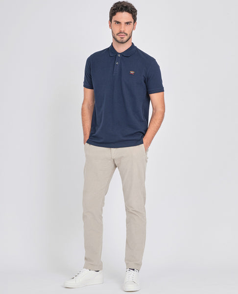 Paul & Shark COP1070-13 Polo Manica Corta Piquet Cotone BLU NAVY