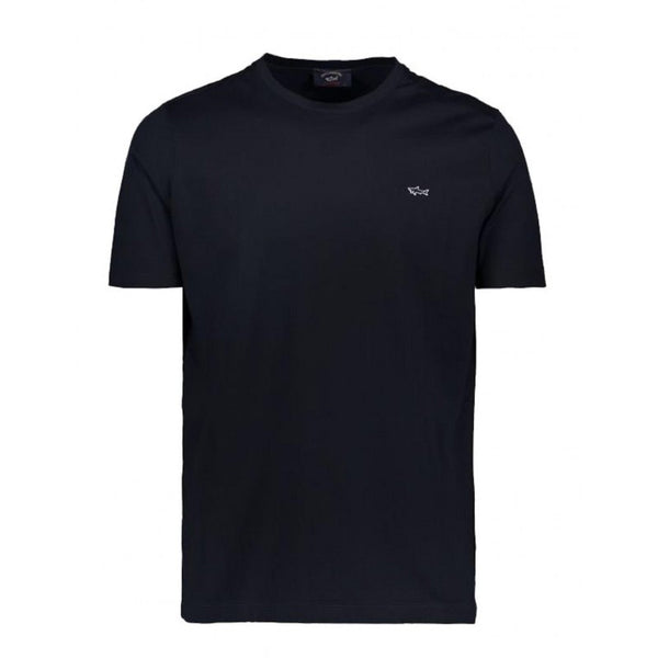 Paul &amp; Shark COP1092-011 T-Shirt Logo Crewneck Short Sleeve BLACK