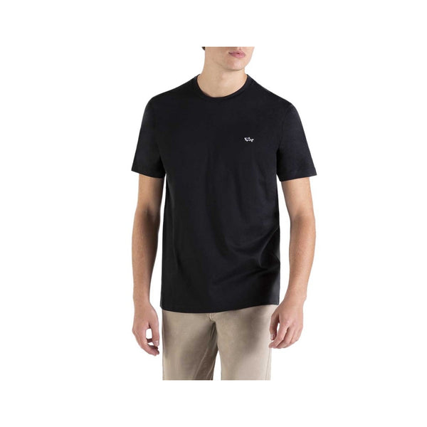 Paul &amp; Shark COP1092-011 T-Shirt Logo Crewneck Short Sleeve BLACK