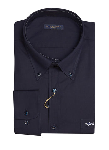 Paul & Shark COP3001-130 Camicia Button Down BLU navy