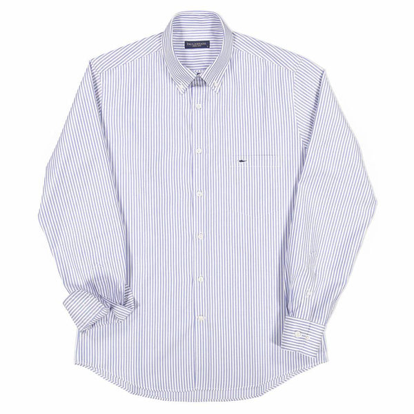 PAUL & SHARK COP3006-002 Camicia Rigato Celeste Oxford Button Down