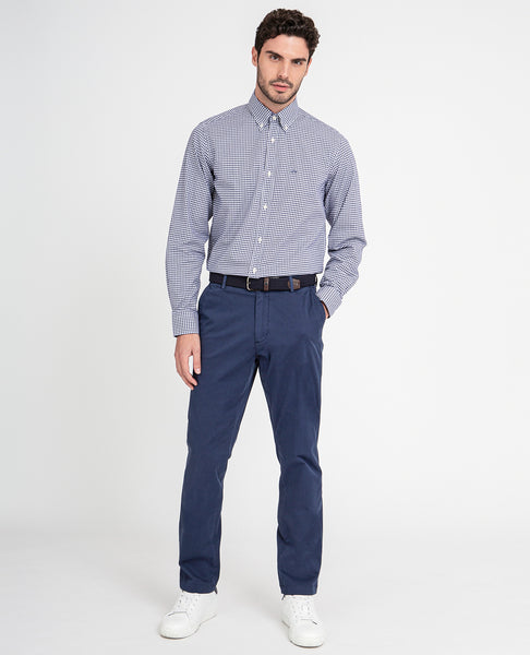 Paul & Shark COP4002-013 Pantalone Chino tasche america in cotone organico Stretch BLU NAVY