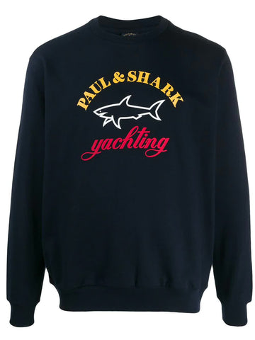 Paul & Shark COP1095-013 Navy Blue Crewneck Logo Sweatshirt