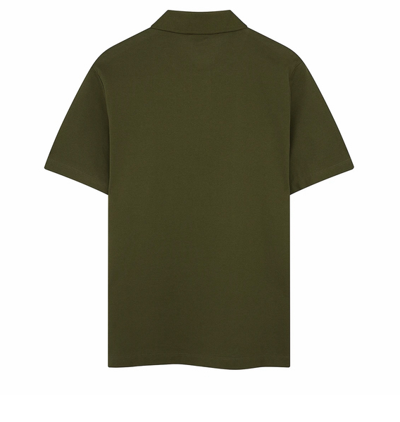 Paul & Shark COP1013-132 Polo Short Sleeve Piquet Cotton Military Green