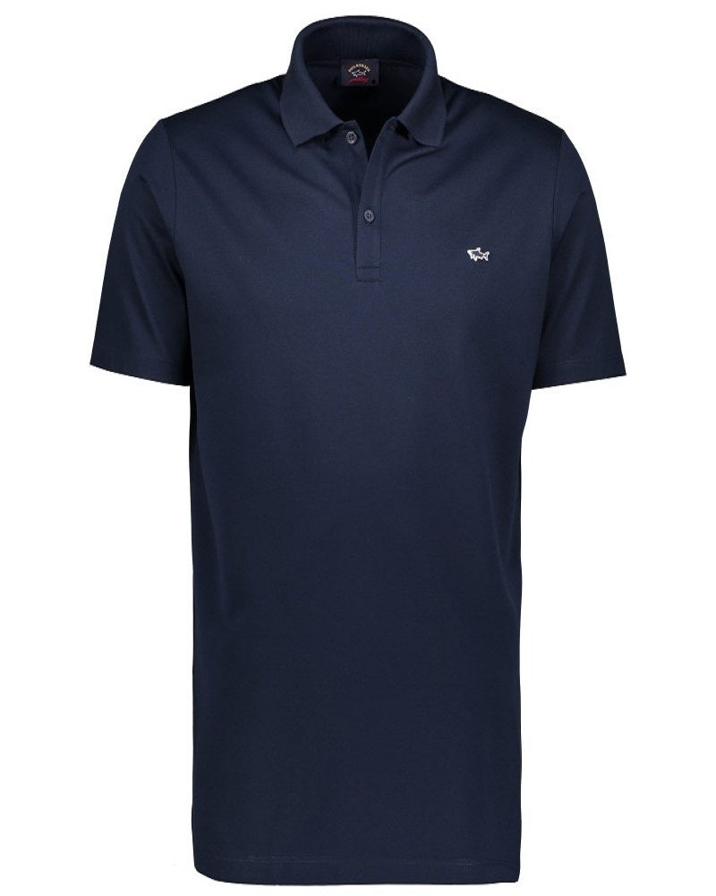 Paul & Shark COP1013-13 Short Sleeve Polo Shirt Piquet Cotton BLUE navy