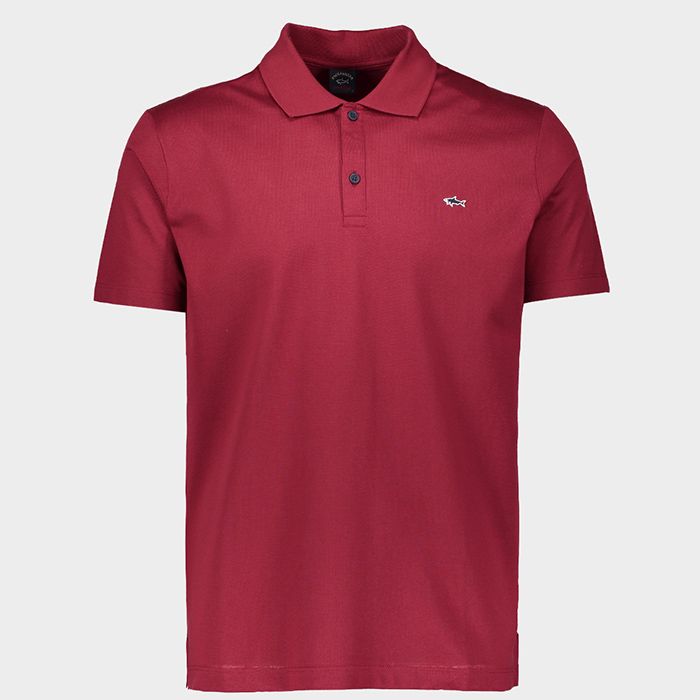 Paul & Shark COP1013-142 Polo Short Sleeve Piquet Cotton BORDEAUX