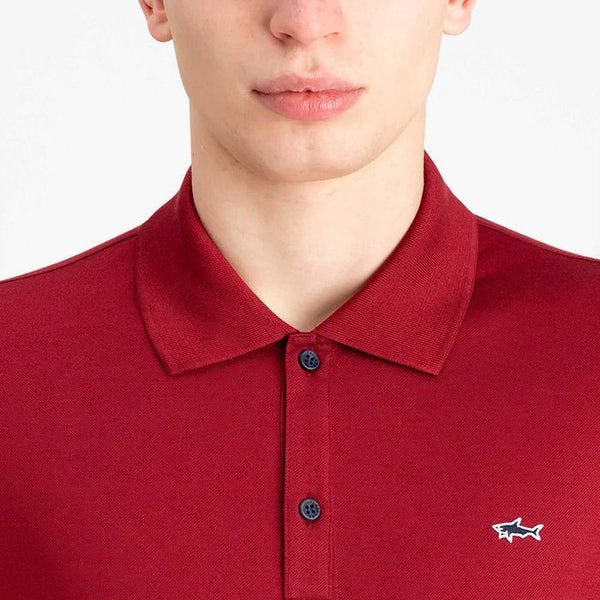 Paul & Shark COP1013-142 Polo Short Sleeve Piquet Cotton BORDEAUX